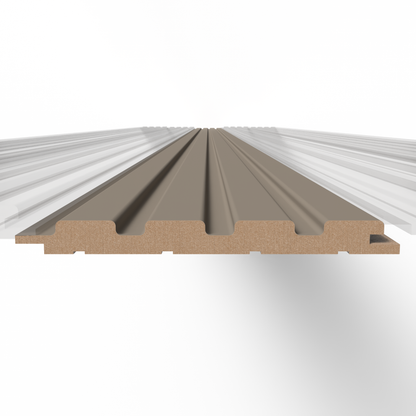 OLD GREY PANELLING WALL PANEL