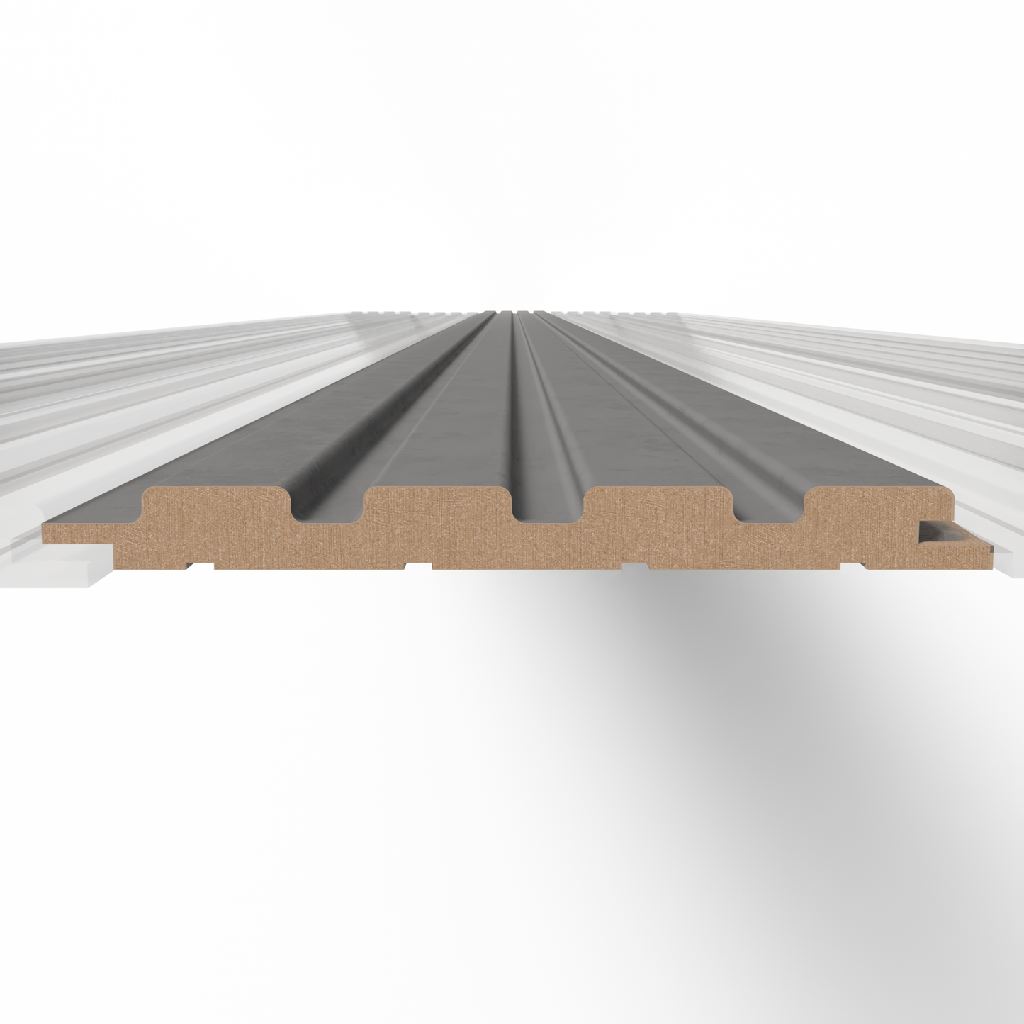 LIGHT GREY STONE WAINSCOT WALL PANEL