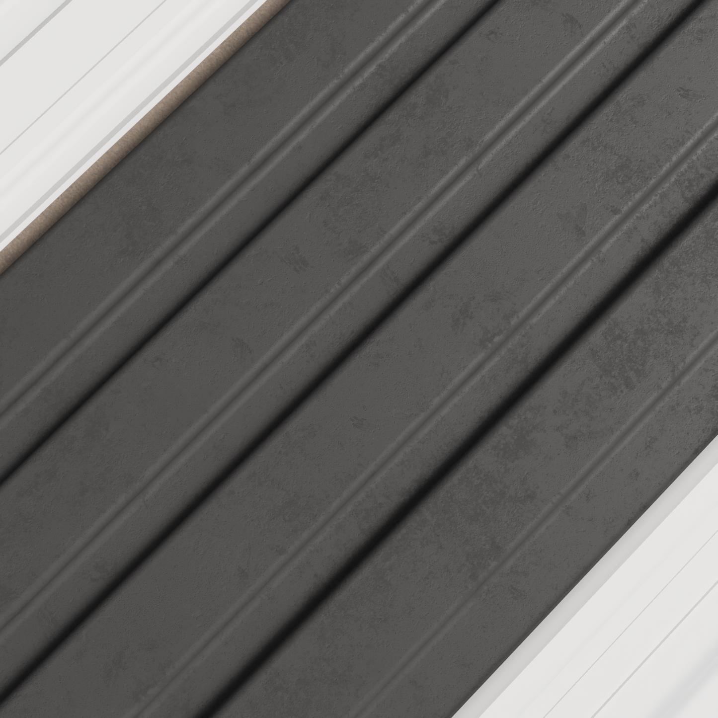 DARK GREY STONE WAINSCOT WALL PANEL