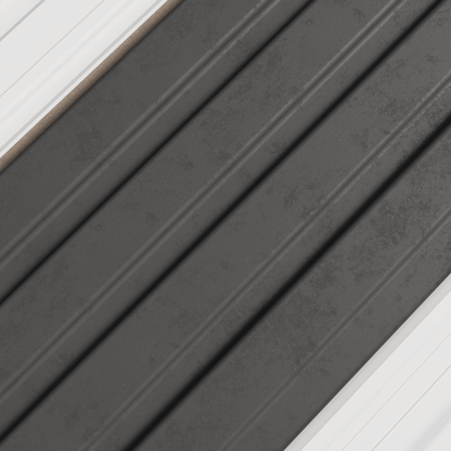 DARK GREY STONE WAINSCOT WALL PANEL