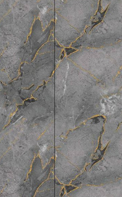 GILT AND INKY GRAY PVC DUVAR PANELİ
