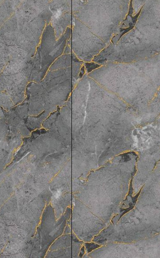 GILT AND INKY GRAY PVC DUVAR PANELİ